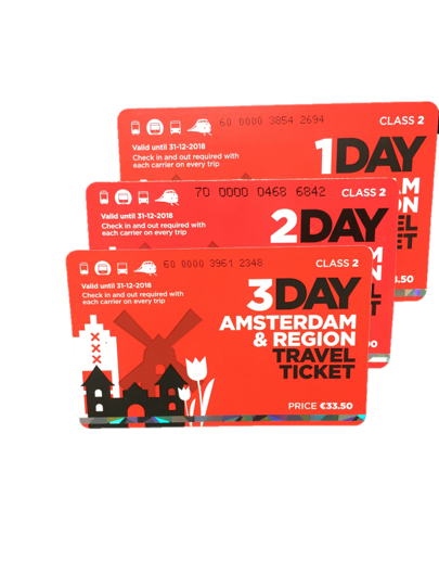 Amsterdam & Region travel ticket