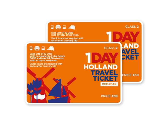 Holland travel ticket