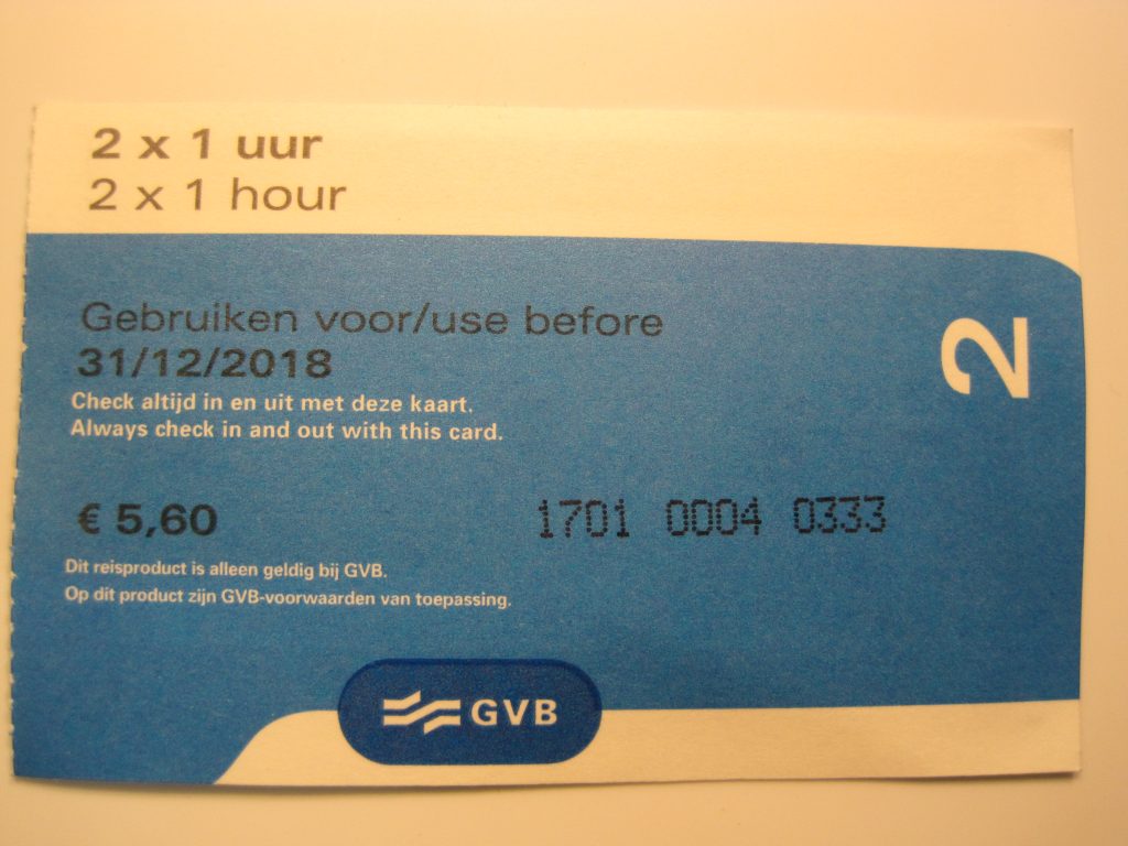 gvb 2x1 OVchipkaart kopen