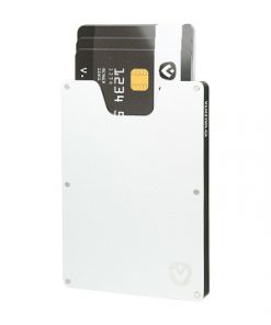 valenta card case aluminium silver