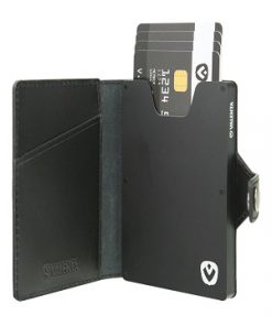 valenta card case black black