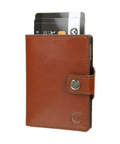 valenta card case cognac
