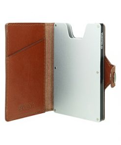 valenta card case cognac