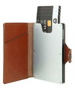 valenta card case cognac