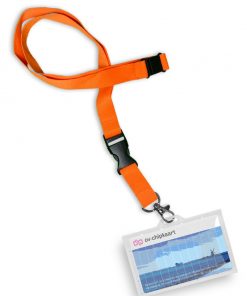 Keycord met Breakaway Oranje -20mm met kaart
